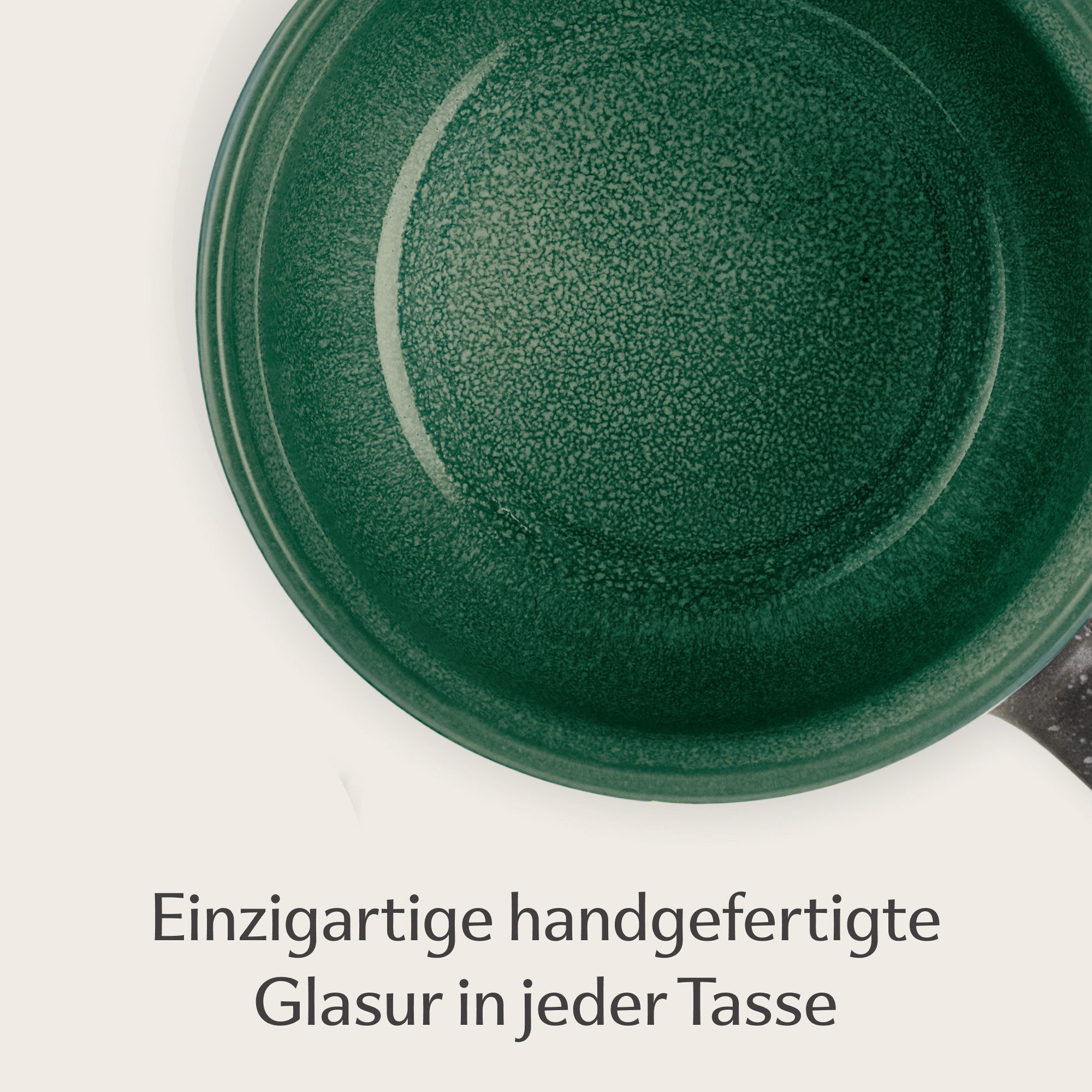 Cosumy Cappuccinotasse Kaffeetassen 4er Set aus Keramik - 350ml, 4-tlg., Keramik, Warm