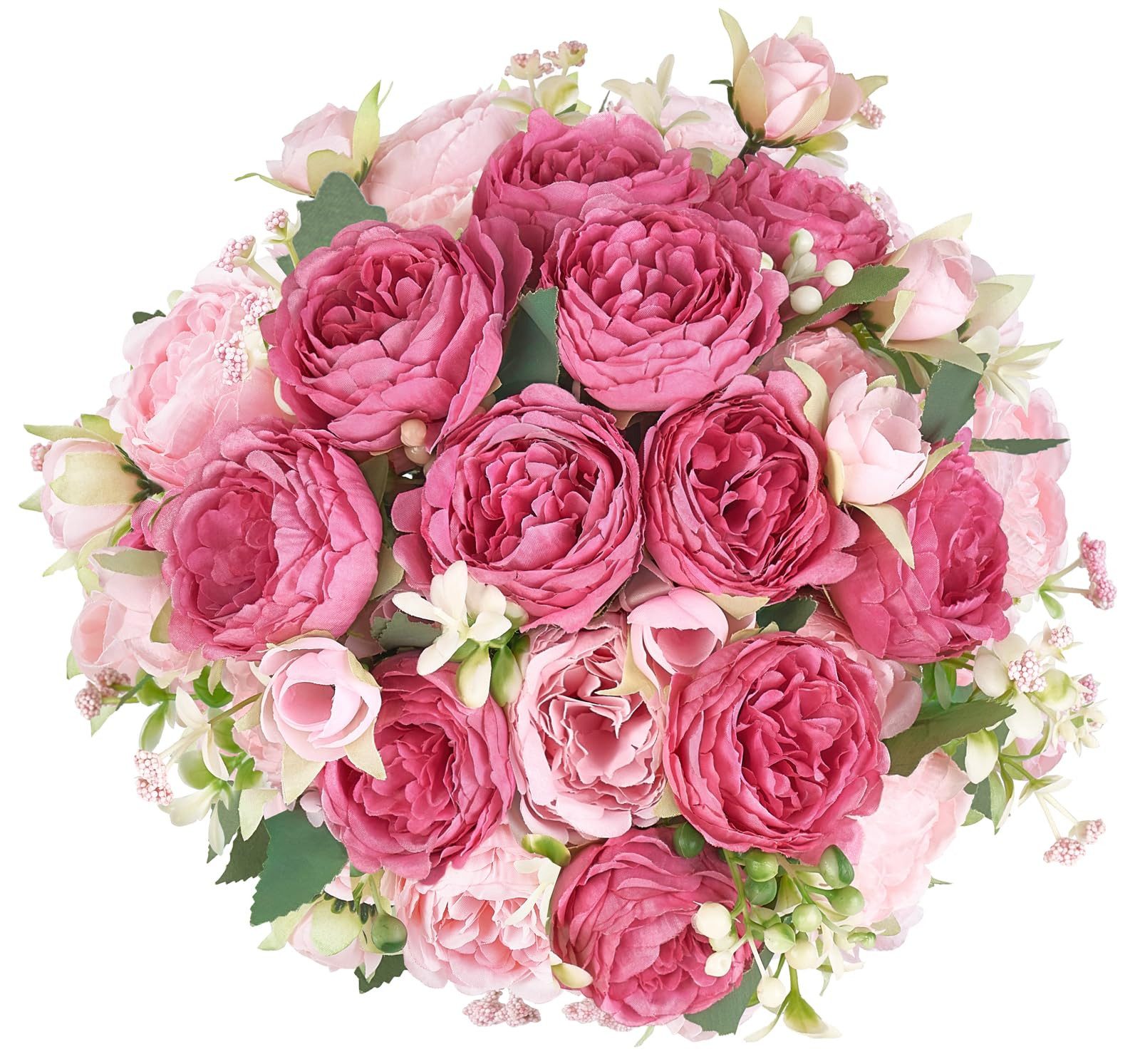 Kunstblumenstrauß 4 Bündel Pfingstrosen, künstliche Blumen, kleine Seidenbl günstig online kaufen