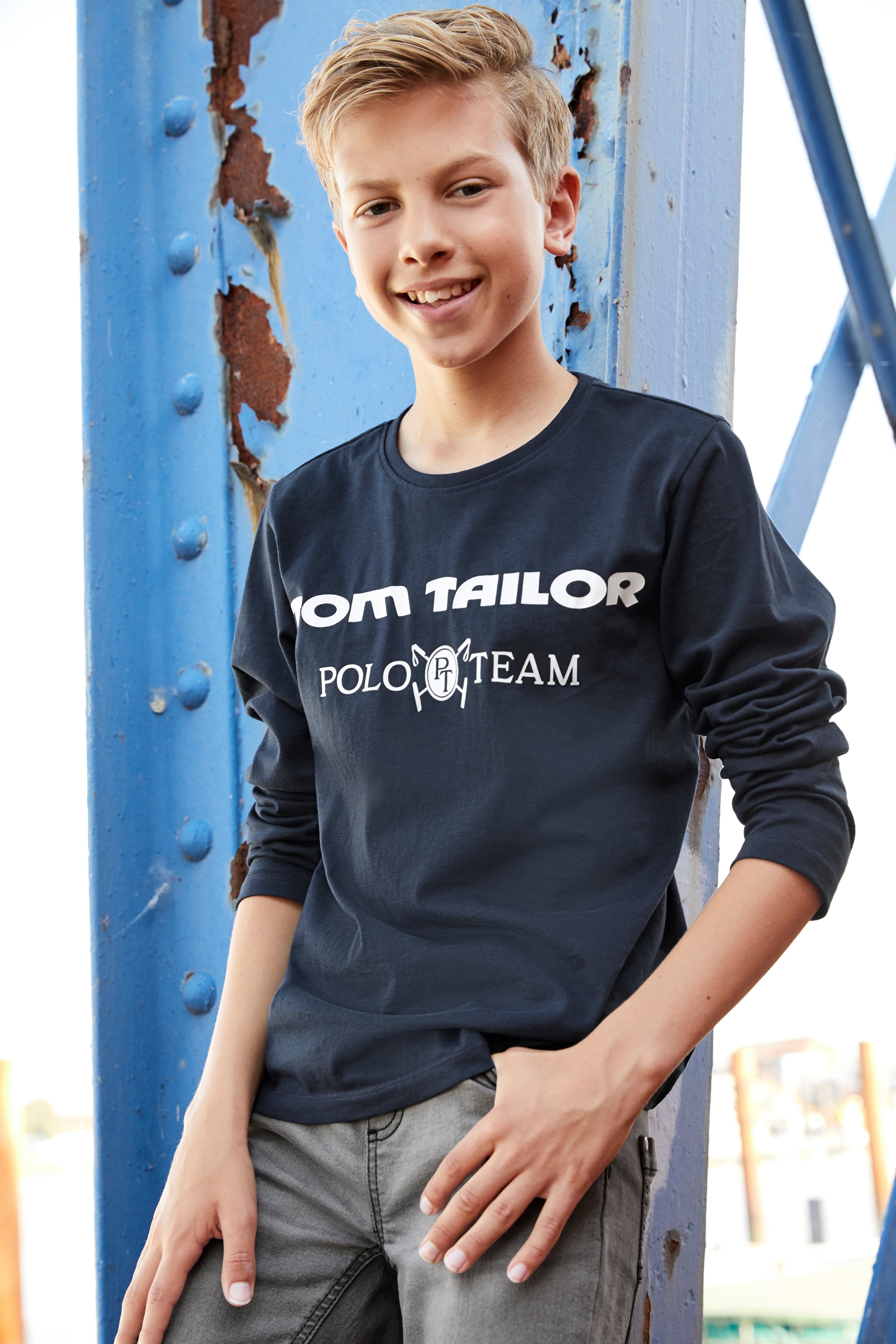Kinder Teens (Gr. 128 - 182) TOM TAILOR Polo Team Langarmshirt