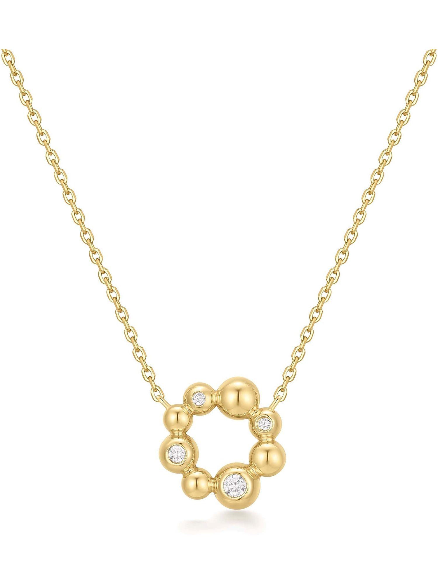 Ania Haie Collier Ania Haie Damen-Kette 925er Silber 4 Zirkonia