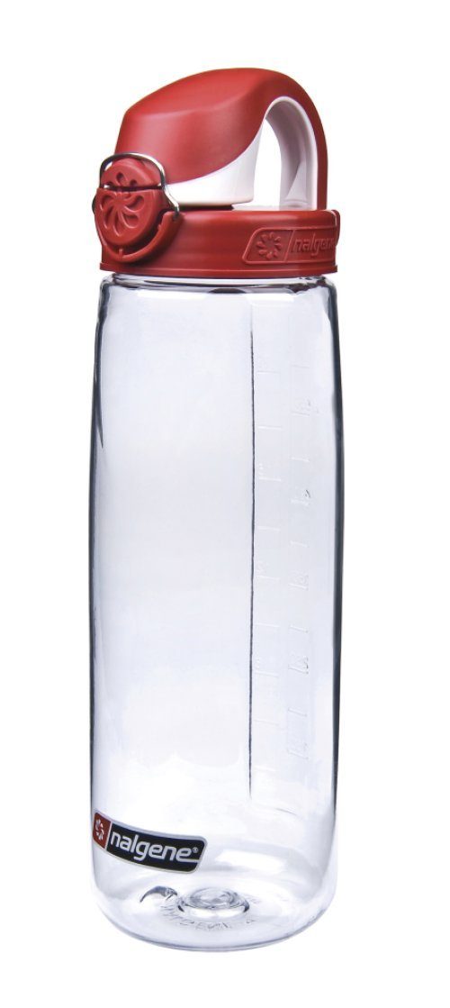 Nalgene Trinkflasche Nalgene Trinkflasche transparent/rot 0,65 'OTF' L