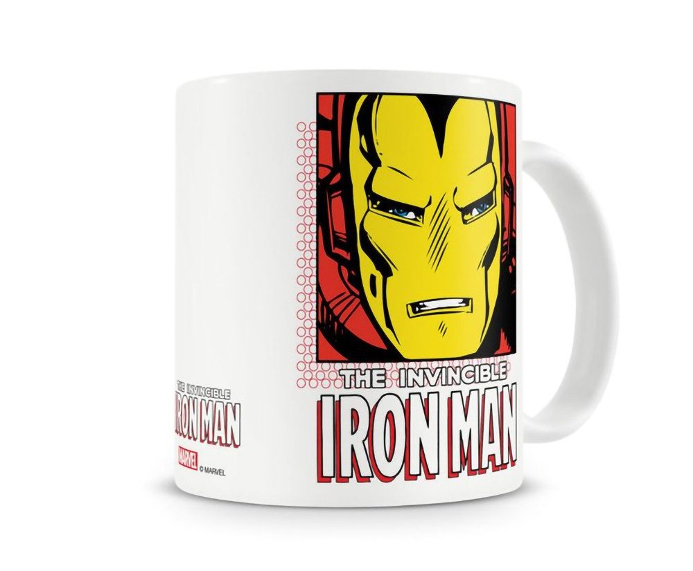 heo Tasse Marvel Iron Man Tasse „The Invincible Iron Man“ 330 ml – Comic Design, 1-tlg., kultige Marvel-Comic Tasse