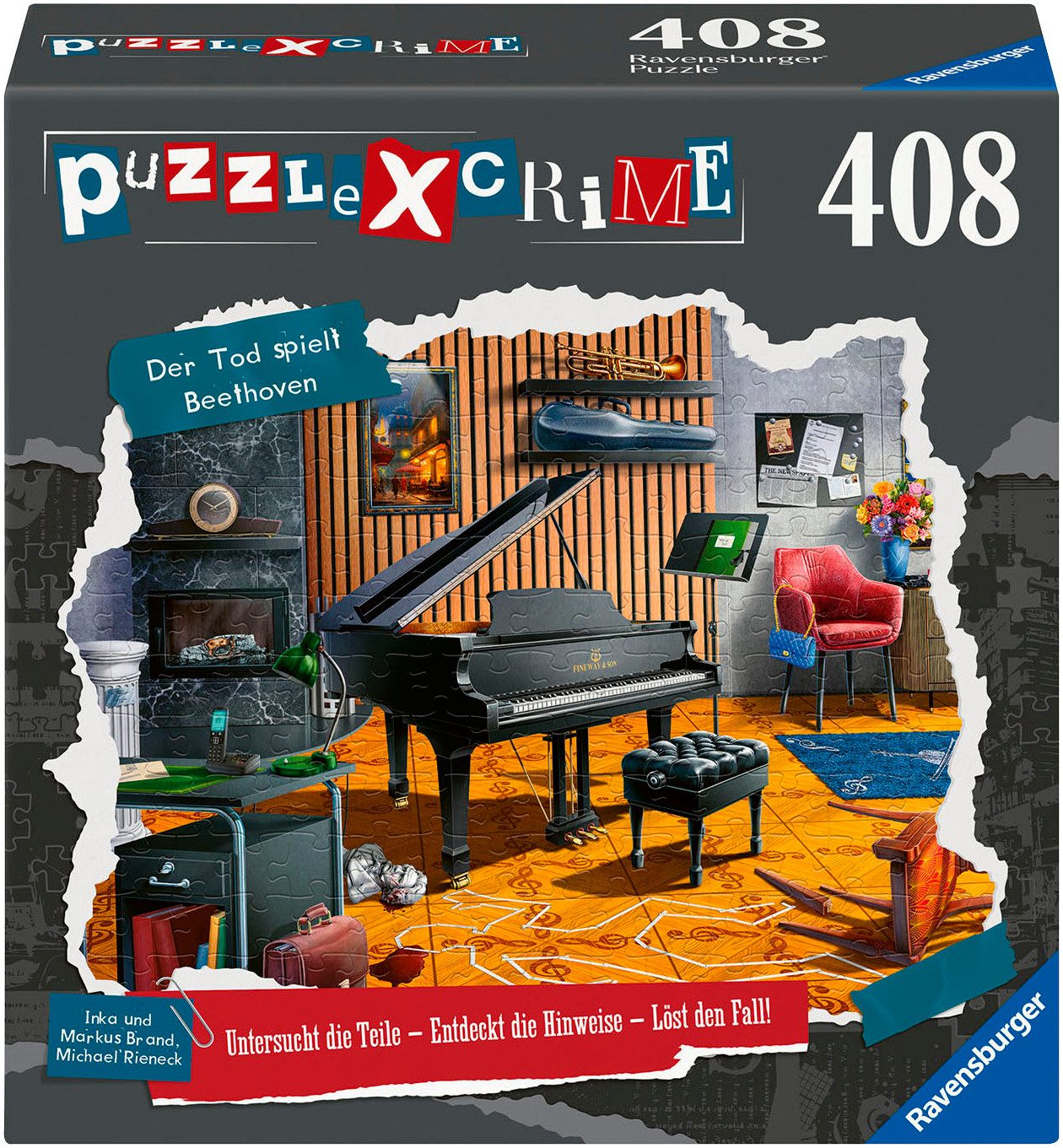 Ravensburger Puzzle Puzzle X Crime: Der Tod spielt Beethoven, 408 Puzzleteile