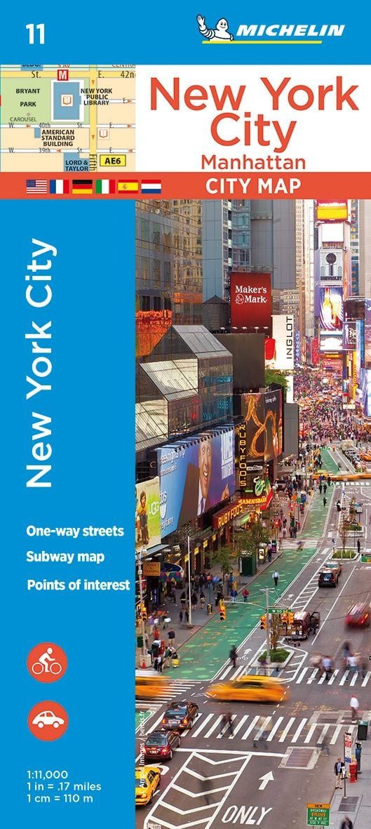 Michelin New York City Manhattan Map 11 / Michelin, Stadtplan 1:11.000