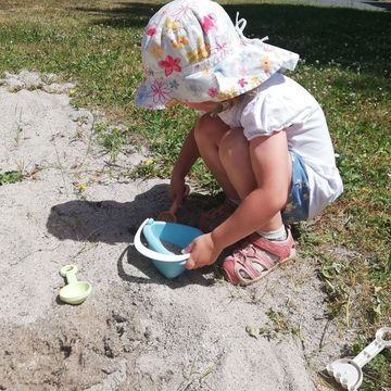 alldoro Sandform-Set 60175, (7-teilig), Erstes Sandkastenspielzeug für Kleinkinder, mit Eimer, ecofriendly