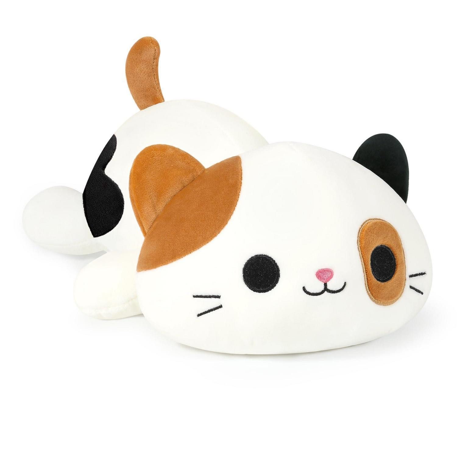 LuxusKollektion Kuscheltier Plüschtier Katze Kuscheltier Stofftier Kawaii Plüsch Kissen Braun 50cm