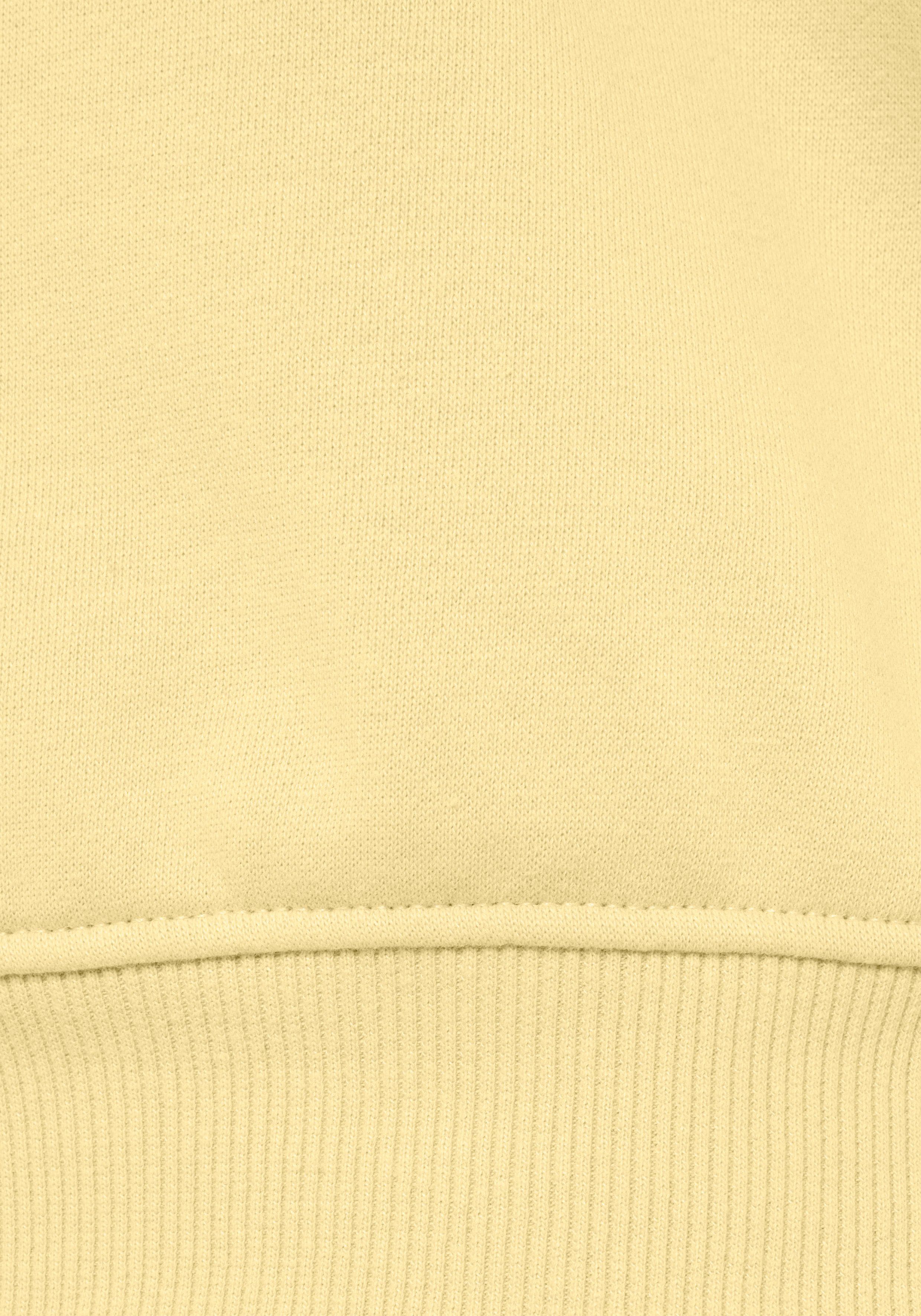 Buffalo Sweatshirt mit Rippbündchen Sunshine Druck, und gelb Loungeanzug