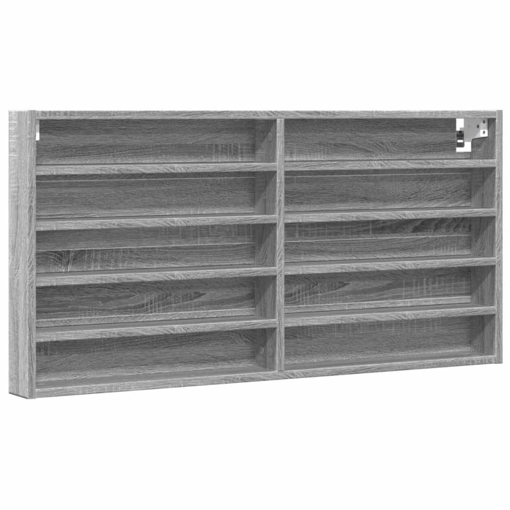 vidaXL Regal Vitrinenschrank Grau Sonoma 100x8,5x50 günstig online kaufen