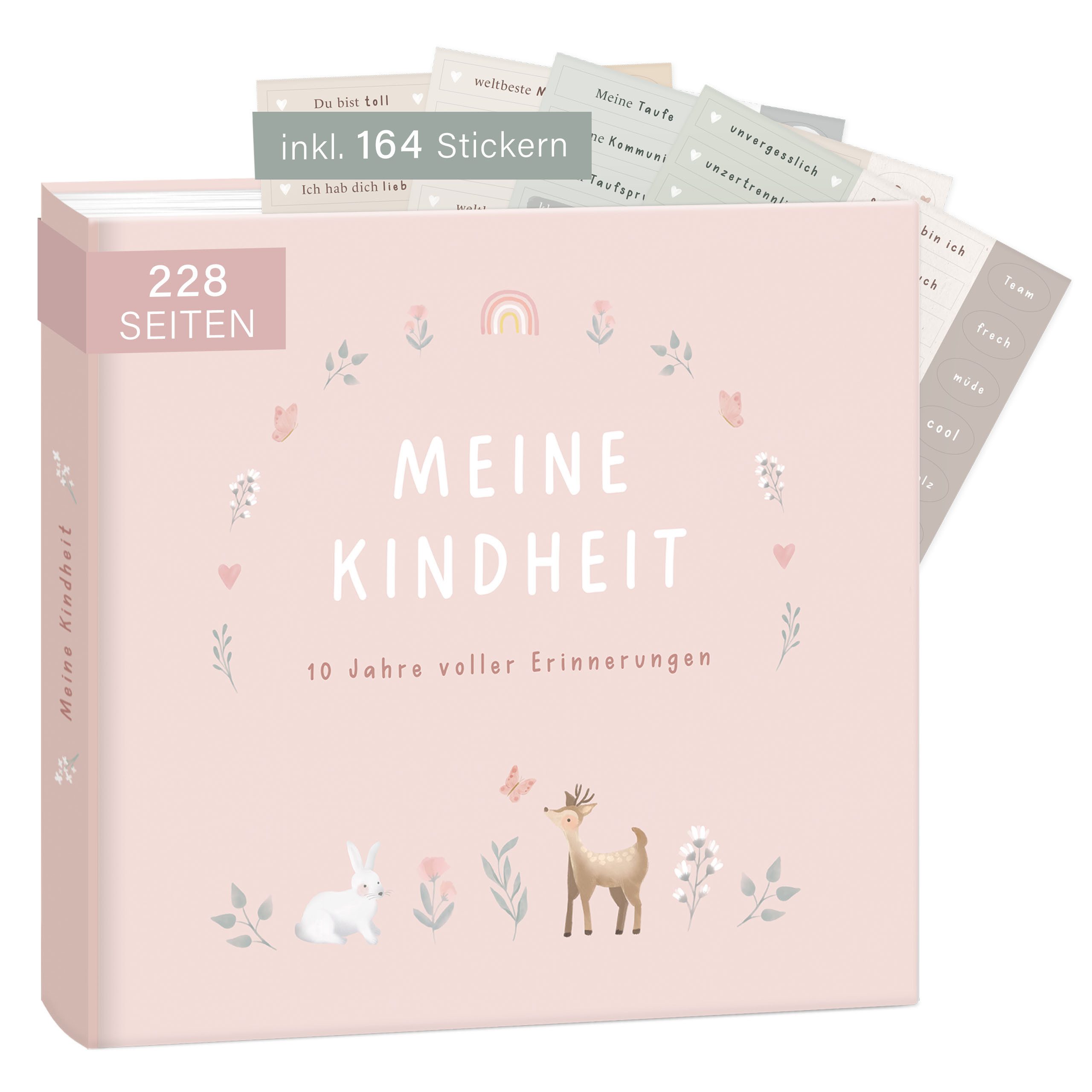 mintkind Tagebuch Erinnerungsalbum "Meine Kindheit" - Erinnerungsbuch 228 Seiten
