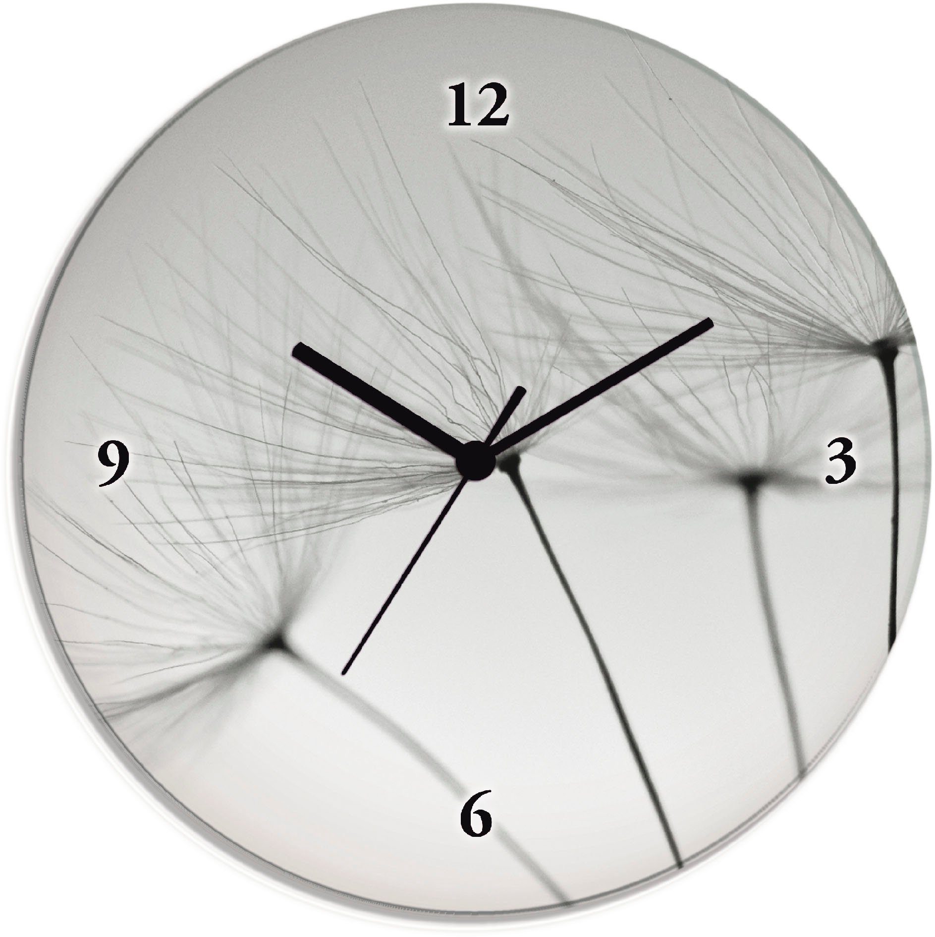 Artland Wanduhr Pusteblumen-Samen (wahlweise mit Quarz- oder Funkuhrwerk, lautlos ohne Tickgeräusche)