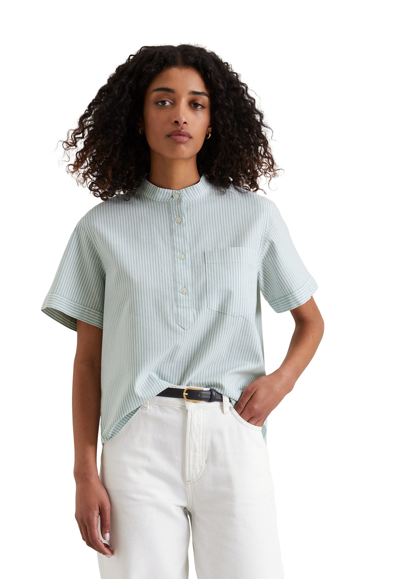Marc O'Polo DENIM Kurzarmbluse günstig online kaufen