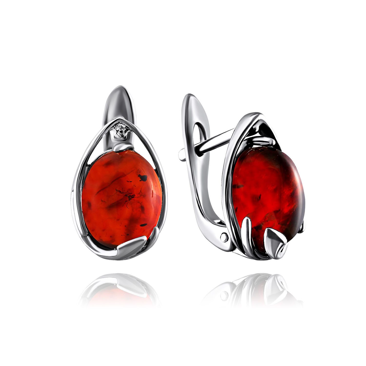 Golders Ohrring-Set Ohrringe aus 925 Sterlingsilber mit Bernsteinen (in Gel günstig online kaufen