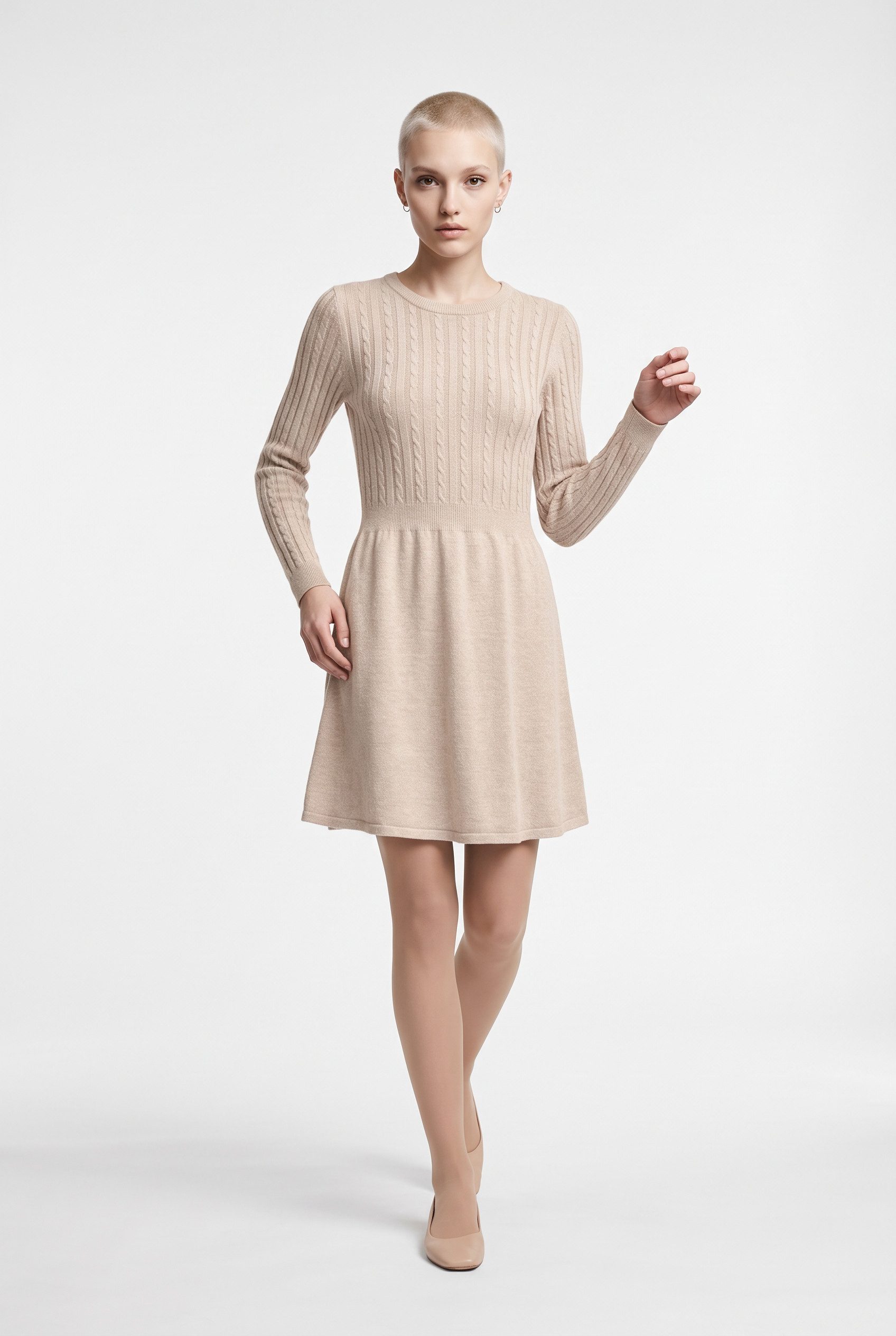 ONLY Strickkleid ONLFIA LS CABLE DRESS KNT Viskosemischung, regular fit von Only