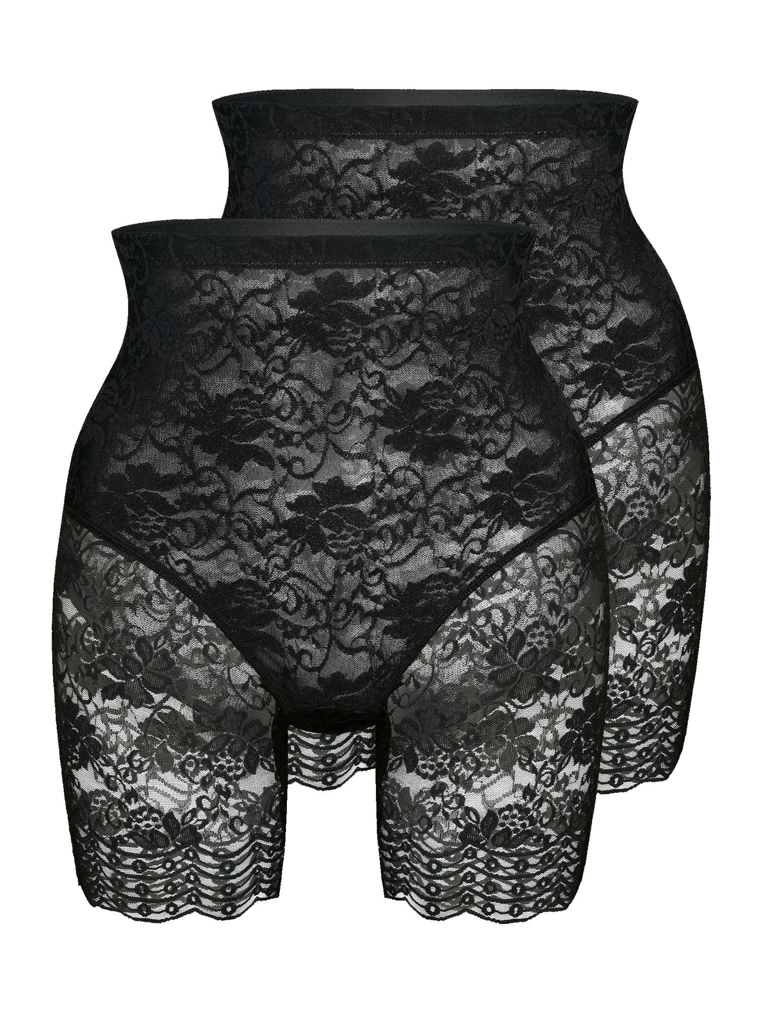 Sassa Miederhose 2er Pack Miederhose Functional Lace (Packung, 2-St) Shaping Effekt, langes Bein, Tüllverstärkung
