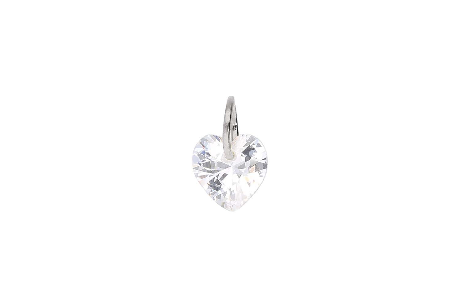 PIERCINGLINE Piercing-Set Chirurgenstahl Anhänger für Clicker KRISTALL (Piercing-Anhänger, 1-tlg)