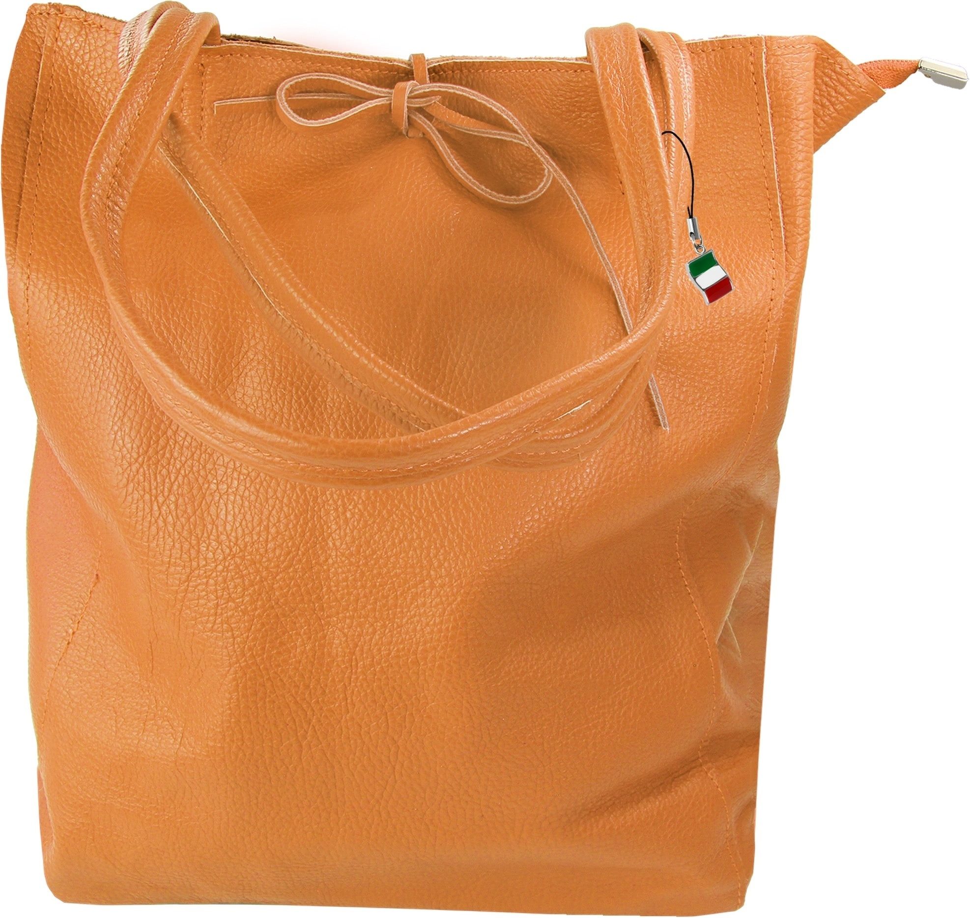 Schultertasche Florence ital. Shopper Echtleder Damen