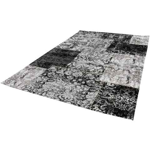 Teppich Antique 100, LUXOR living, rechteckig, Höhe: 10 mm, Patchwork Design, besonders weich durch Microfaser, Wohnzimmer