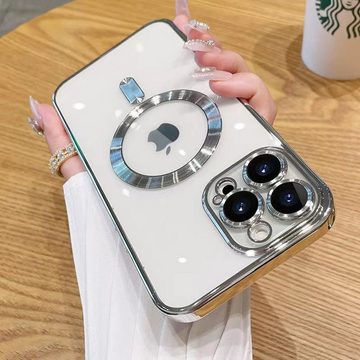 Wörleonline Handyhülle für Apple iPhone 14 Pro Max mit integriertem Kameraschutz, TPU Schutzhülle, MagSafe kompatible Hülle