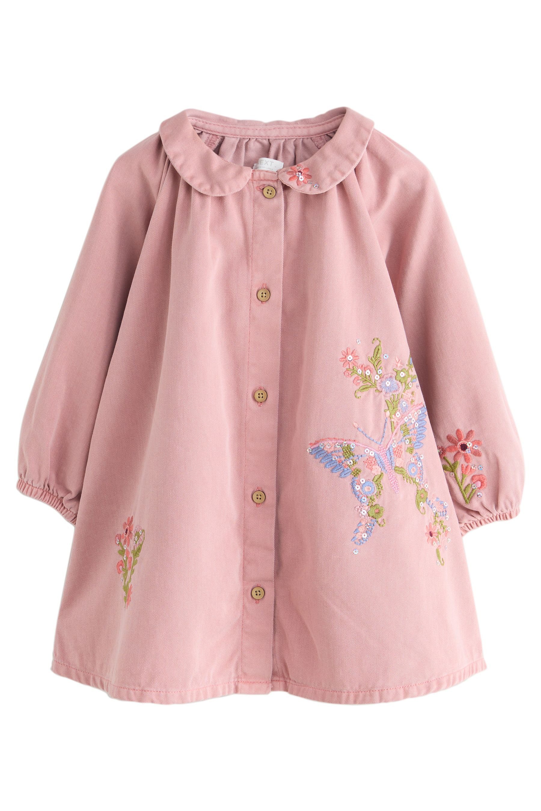 Pink Schmetterling Embroidery