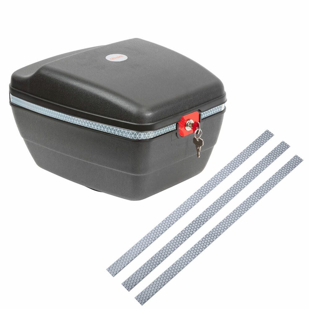WESTMARK Fahrradwandhalterung für alle Gepäckträger, inkl. Befestigungsmaterialien, Touring-Tresor, Inkl. 3 Reflektorbänder