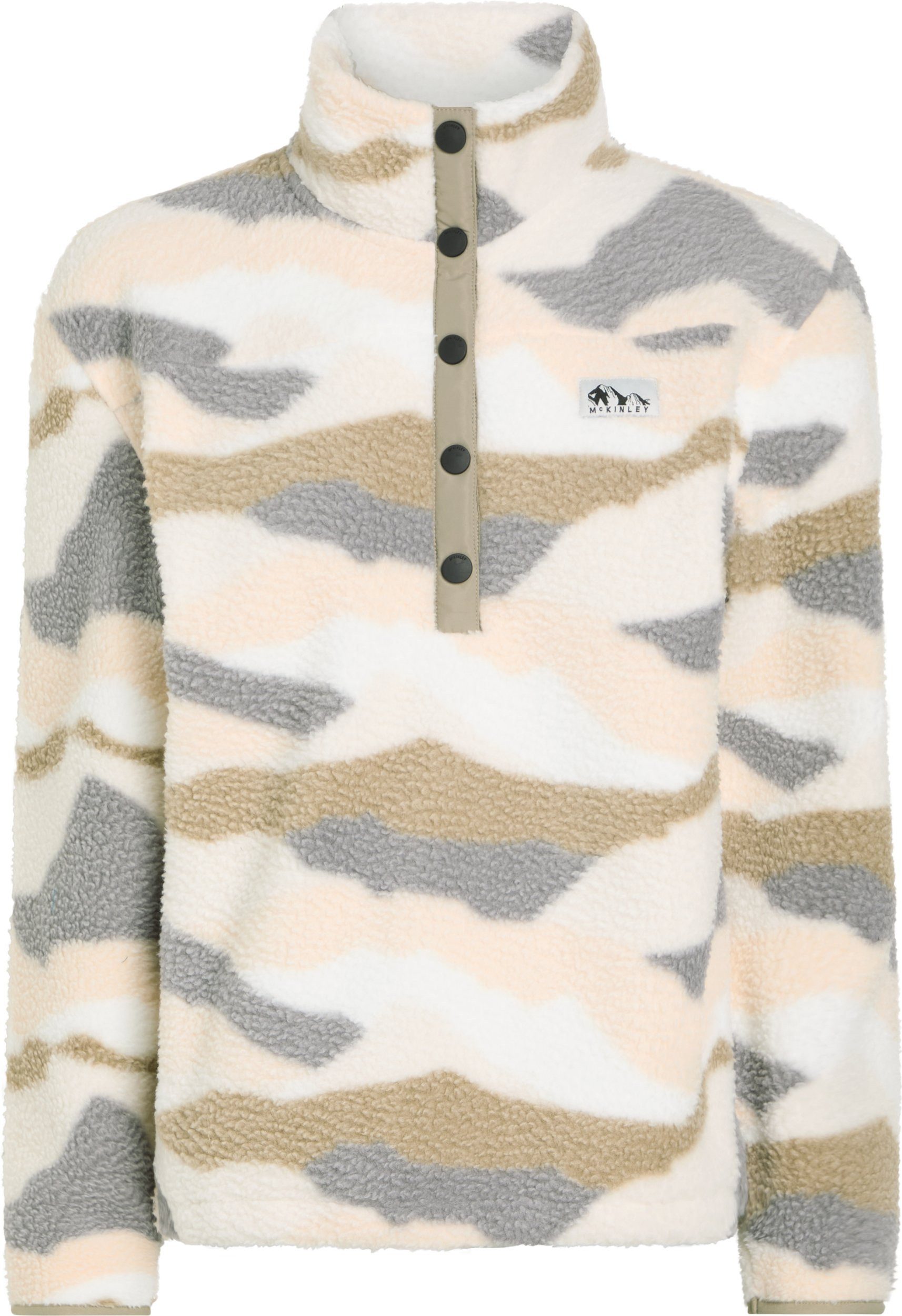 McKINLEY Fleecejacke Da.-Pullover Farrah HS W AOP/ROSE