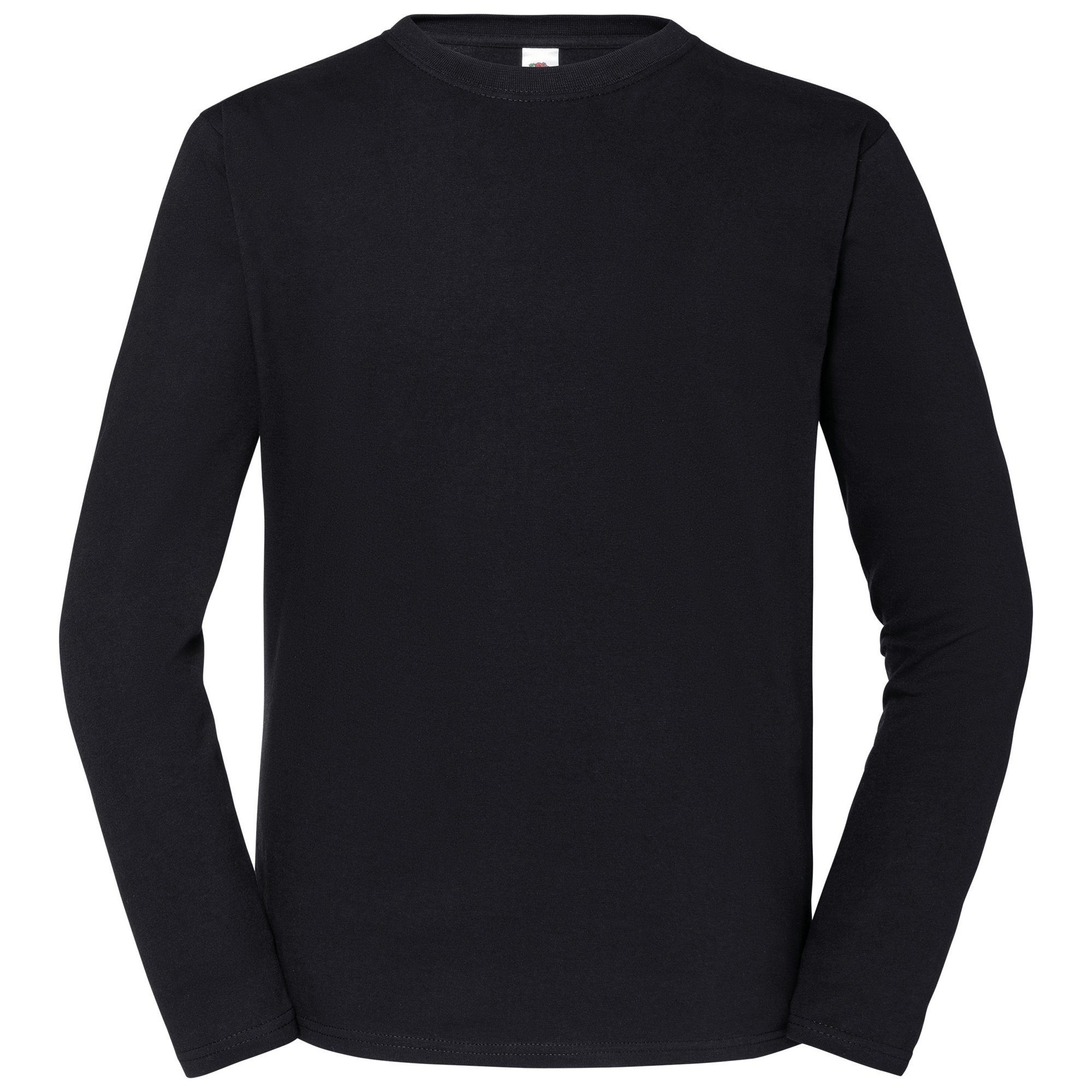 Fruit of the Loom Rundhalsshirt Iconic 195 Ringspun Premium Long Sleeve T schwarz | Rundhalsshirts