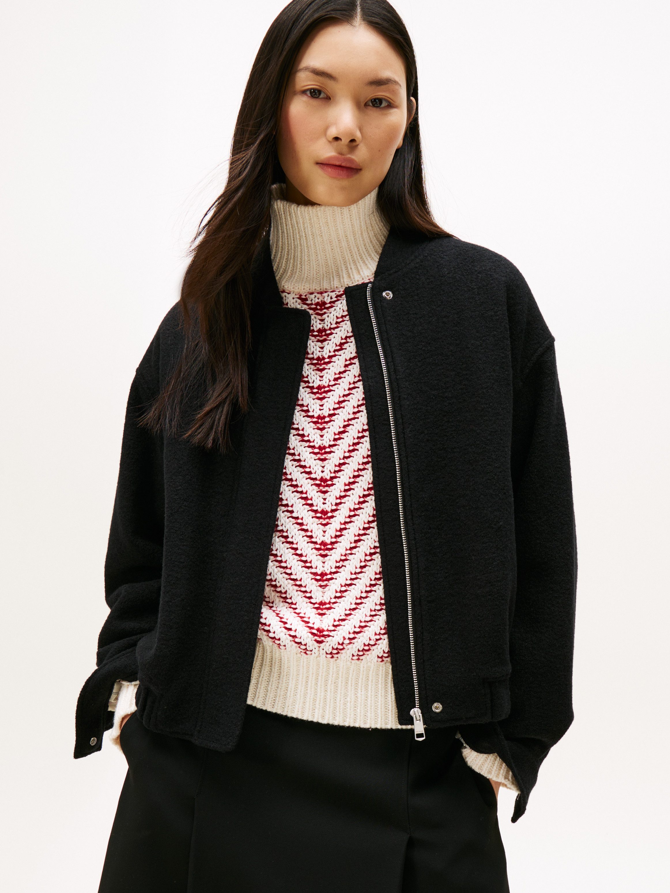 Tommy Hilfiger Bomberjacke WOOL TEXTURE REG günstig online kaufen