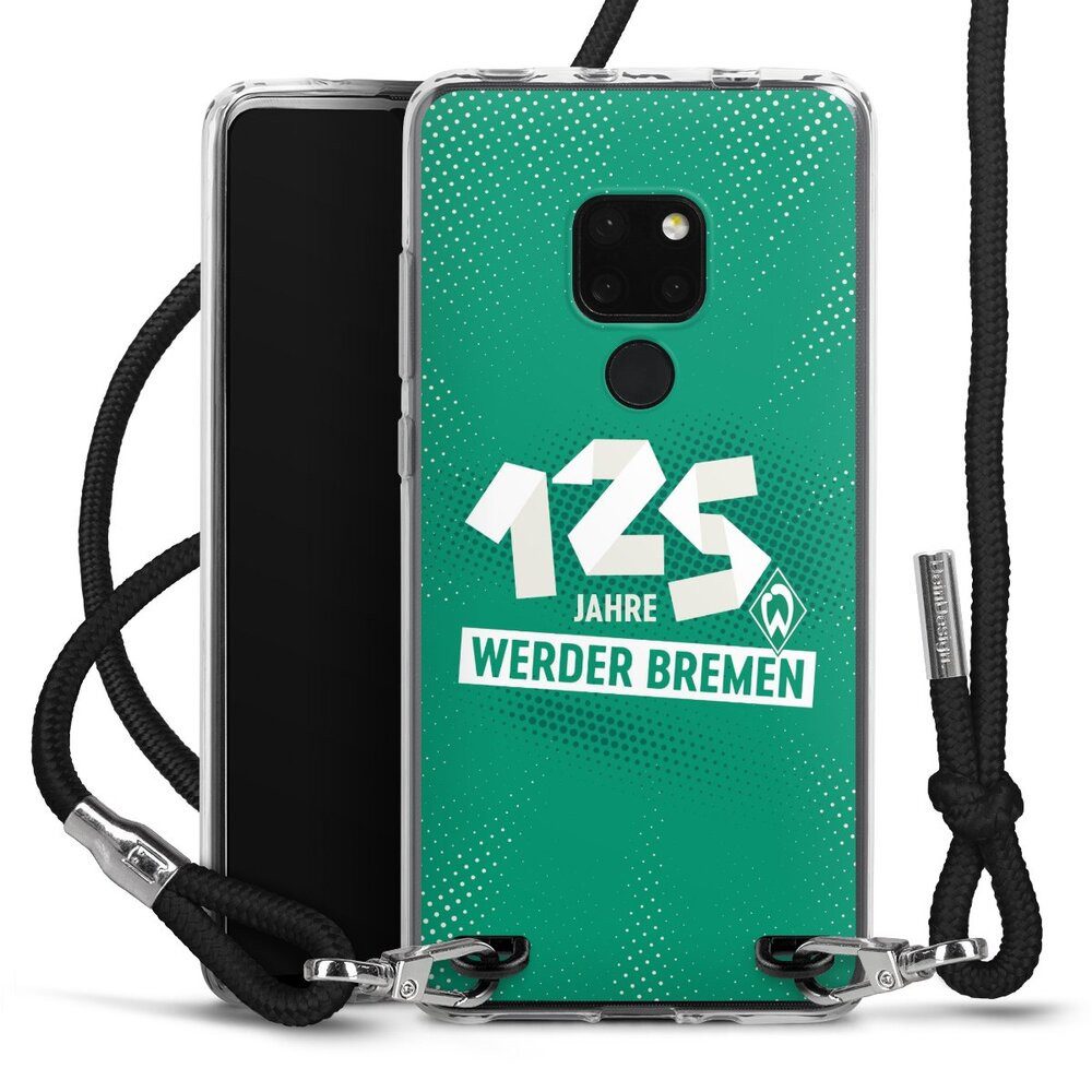 DeinDesign Handyhülle 125 Jahre Werder Bremen Offizielles Lizenzprodukt, Huawei Mate 20 Handykette Hülle mit Band Case zum Umhängen