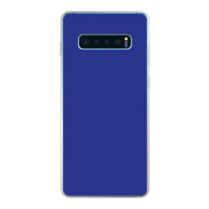 MuchoWow Handyhülle Blau - Palette - Interieur Phone Case Handyhülle Samsung Galaxy S10+ Silikon Schutzhülle