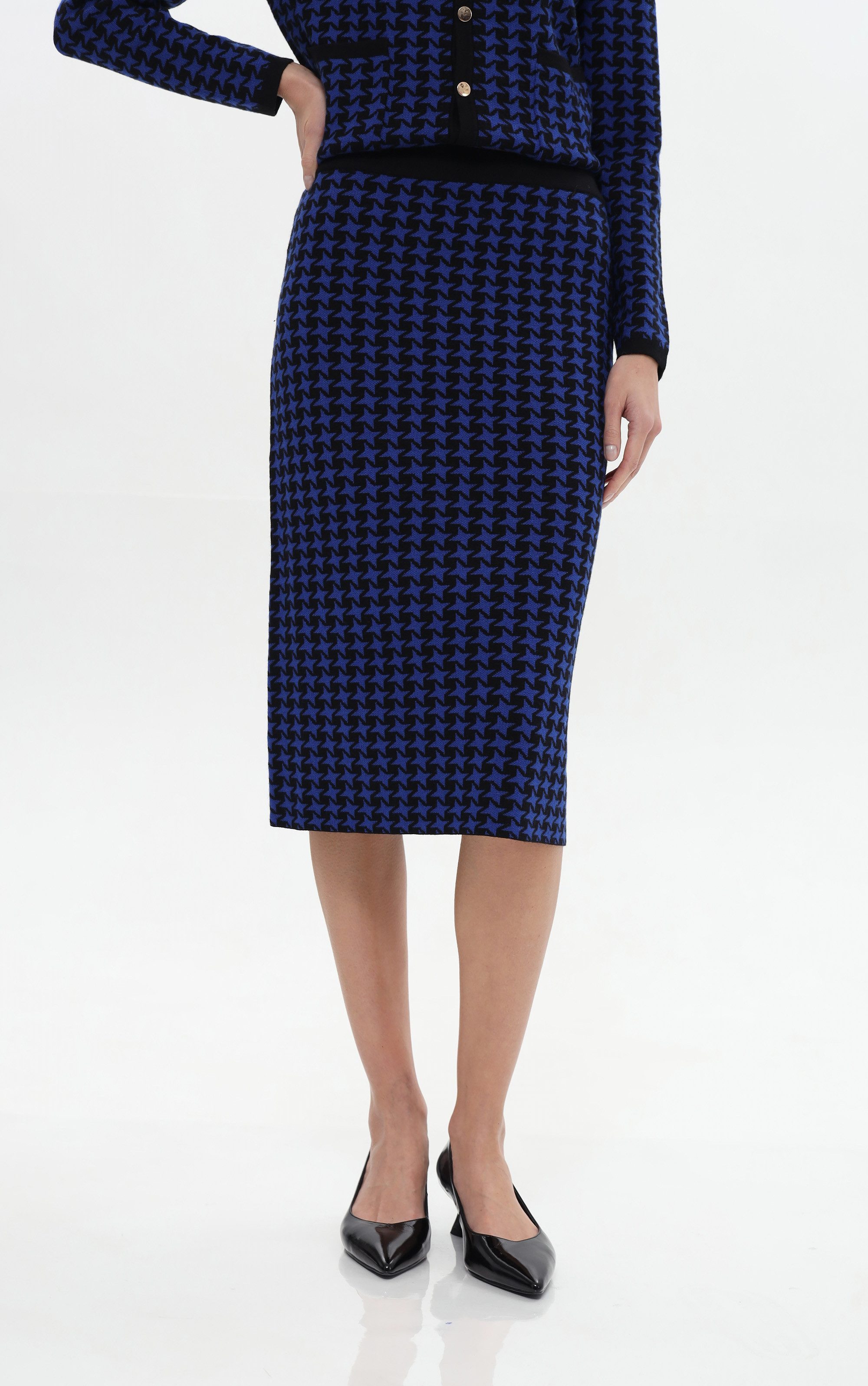 Passioni Midirock mit Hahnentrittmuster