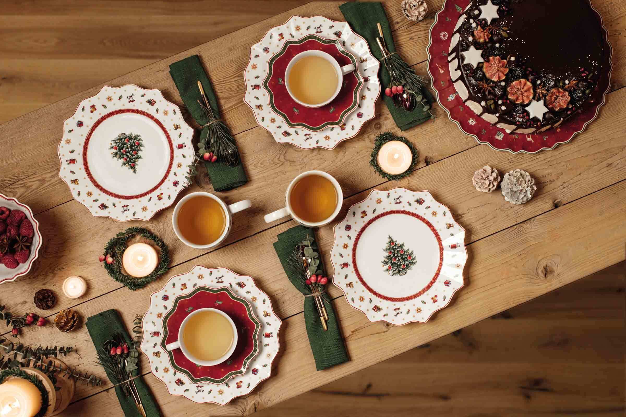 Villeroy & Boch Tasse Toy's Delight Kaffeetassen mit Untertassen 170 ml, 12-tlg., Porzellan