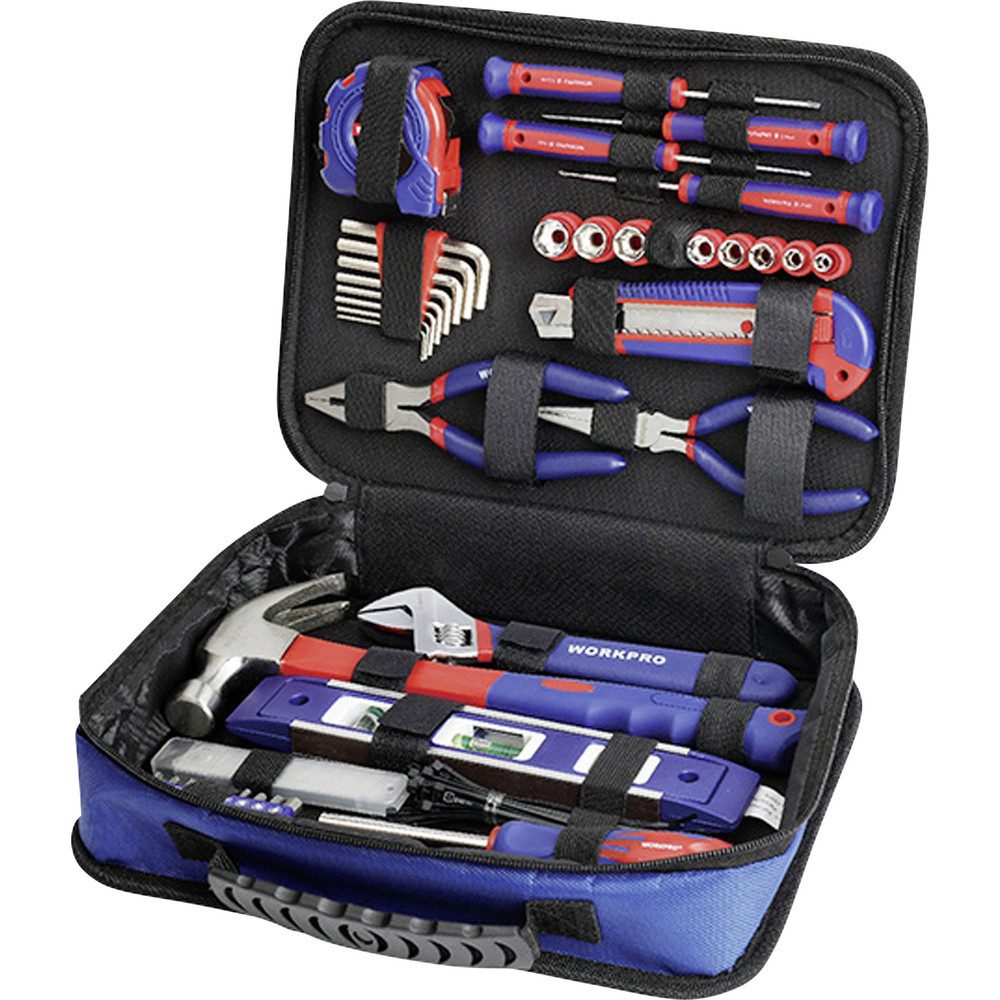 WorkPro Werkzeugset WorkPro WP209066 Werkzeugset Heimwerker, Universal, Techniker in Tasc