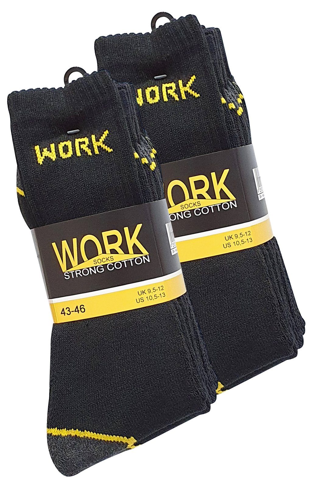 Prime® robuster (10-Paar) Arbeitssocken Materialmix Cotton Work-Socks