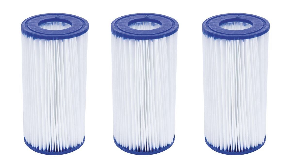 Ersatzfilter 3er Set Bestway Filterkartusche Gr. III Pumpenfilter