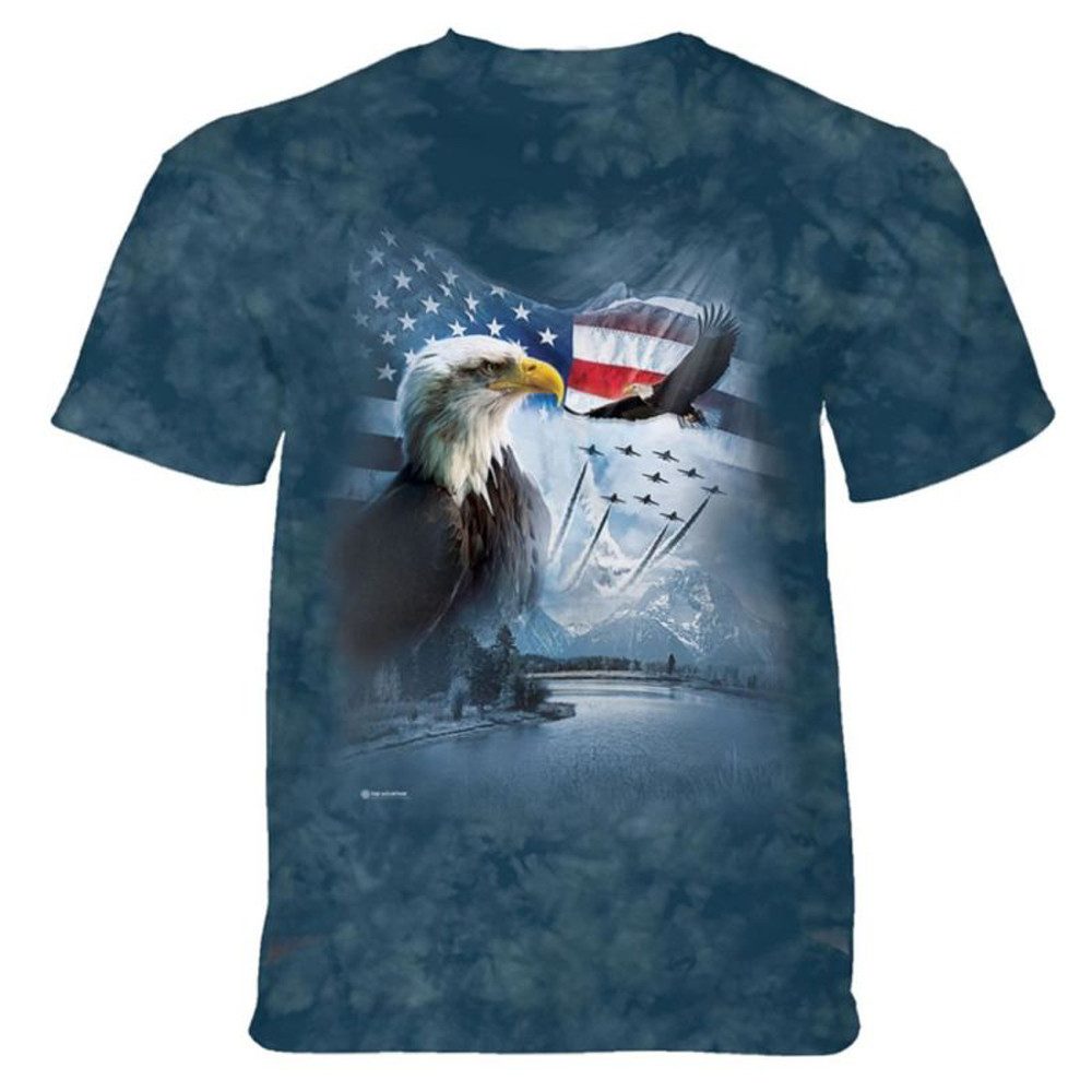 The Mountain T-Shirt Born To Fly Eagle Adler USA