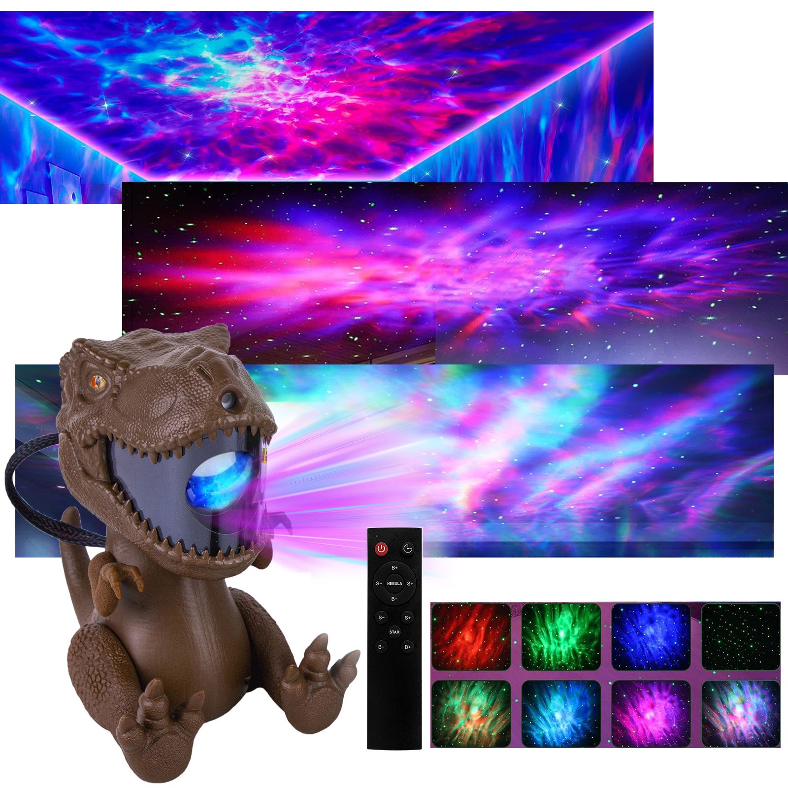 Jibenhome LED-Sternenhimmel Dinosaurier Galaxie Sternprojektorlicht Timer m günstig online kaufen