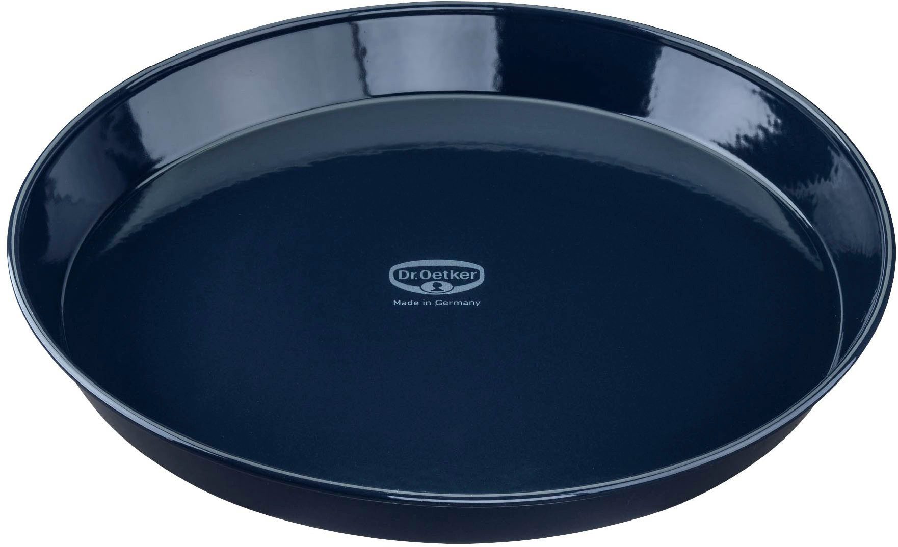 Dr. Oetker Küchenhelfer Kuchenblech Back-Liebe Emaille, 30 cm, Emaille, (1-St), Schnitt- & kratzfeste Backform mit Emaille & Antihaft-Beschichtung