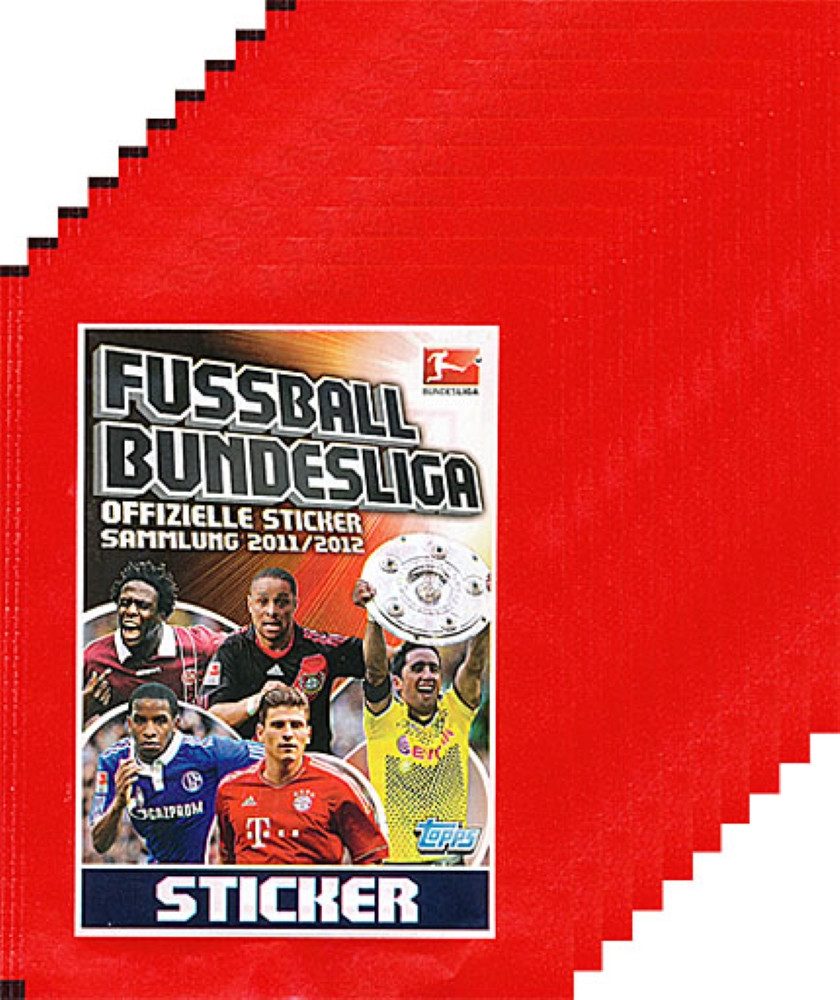 Topps Sammelkarte Topps Bundesliga 11/12 Sticker - 10 Tüten - JETZT LIEFERBAR!