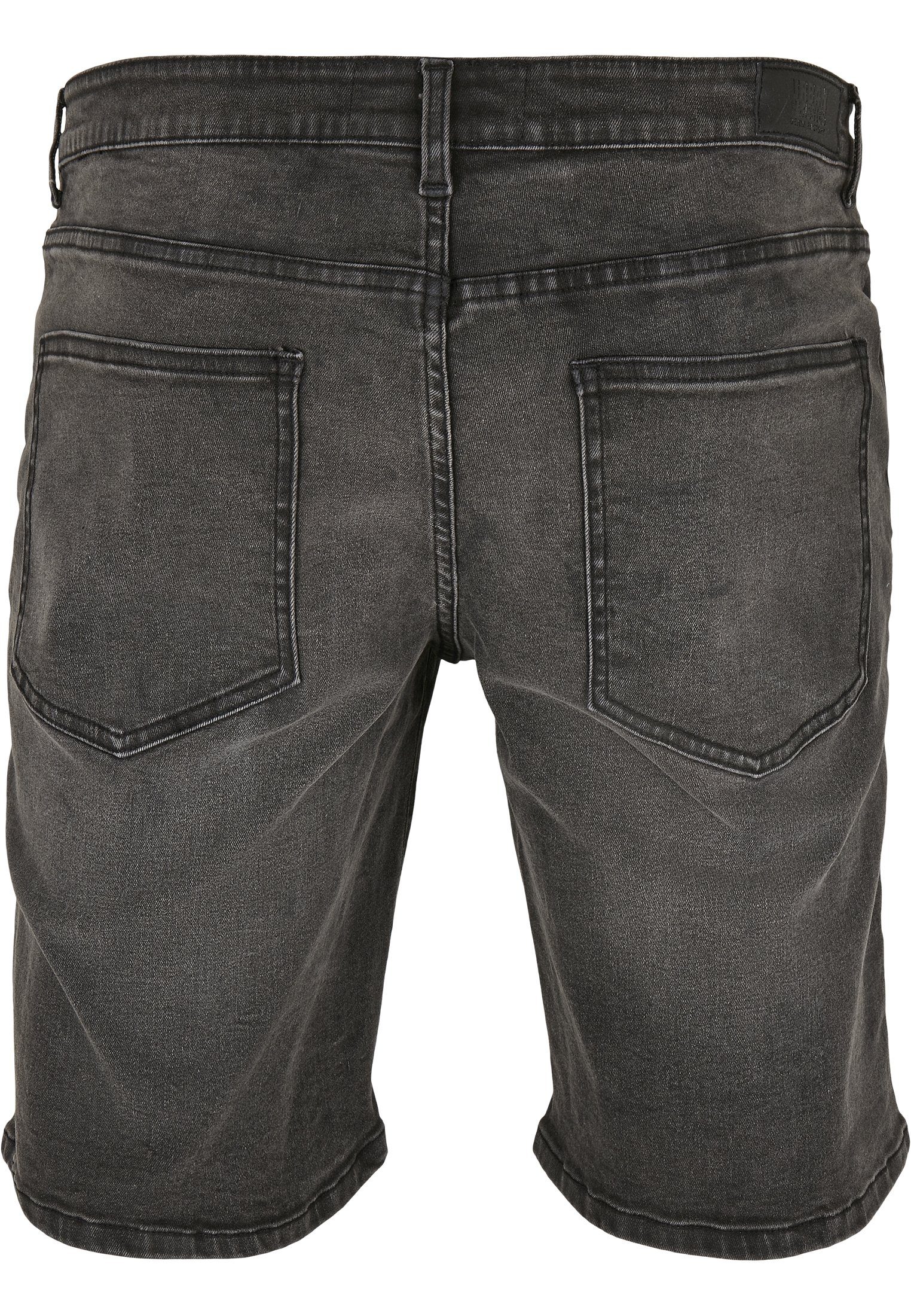 Seitentaschen Shorts Stoffhose Fit Zwei der und Gesäßtaschen Herren CLASSICS auf (1-tlg), Jeans Relaxed URBAN Vorderseite