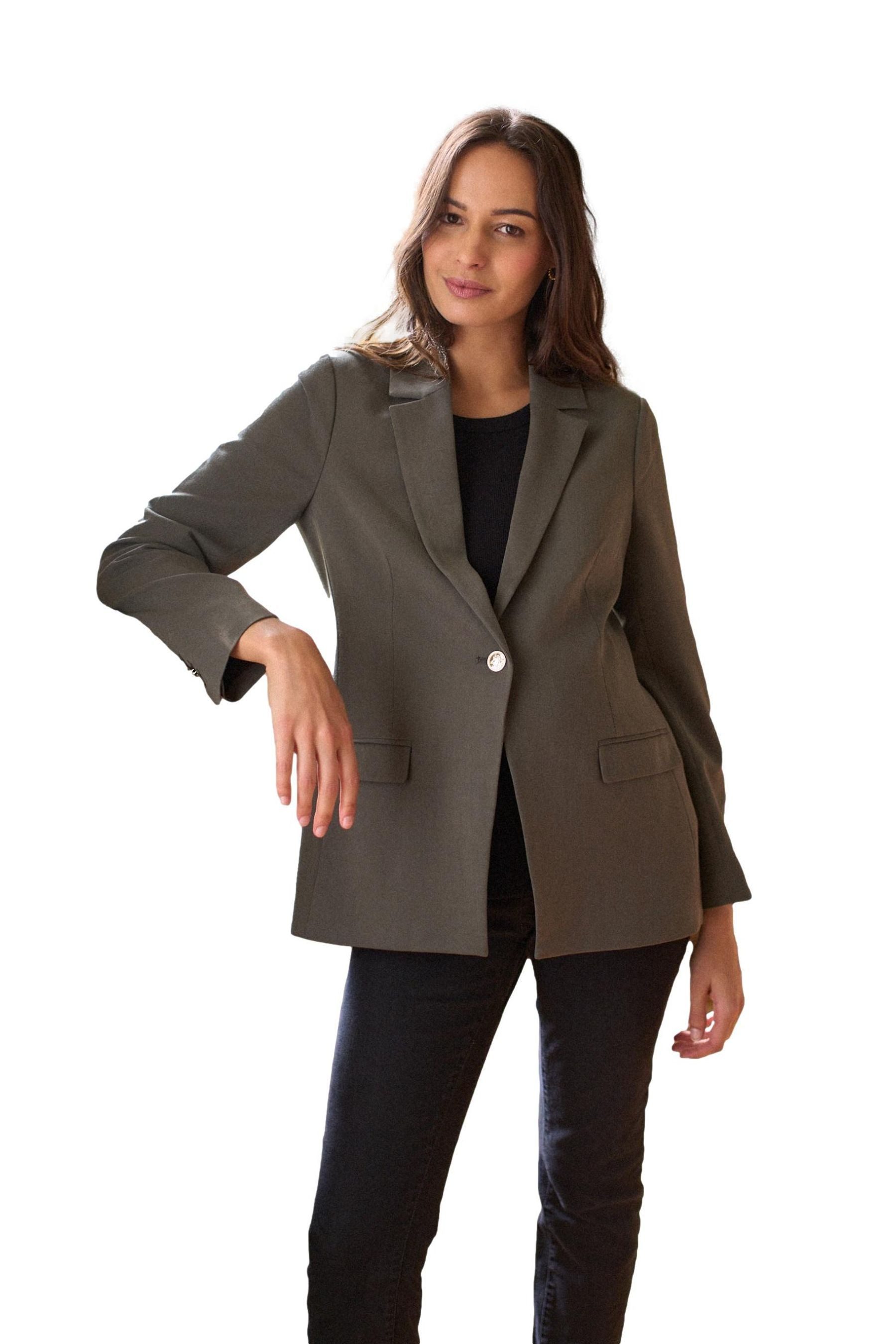 Seraphine Jackenblazer Seraphine edler Umstands-Blazer (1-tlg)