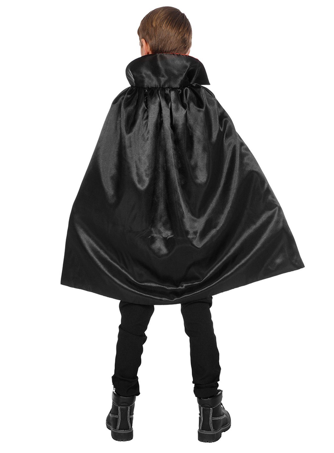 Metamorph Vampir-Kostüm Umhang Zauberer - Karneval Faschingskostüm Kinder, Bissiges Vampirkostüm für Mädchen und Jungen mit allem was du brauc