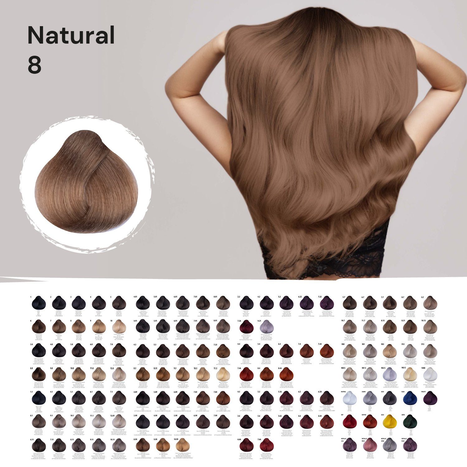 Femmas Premium Haarfarbe Femmas Hair Color, 1-tlg., Profi-Qualität
