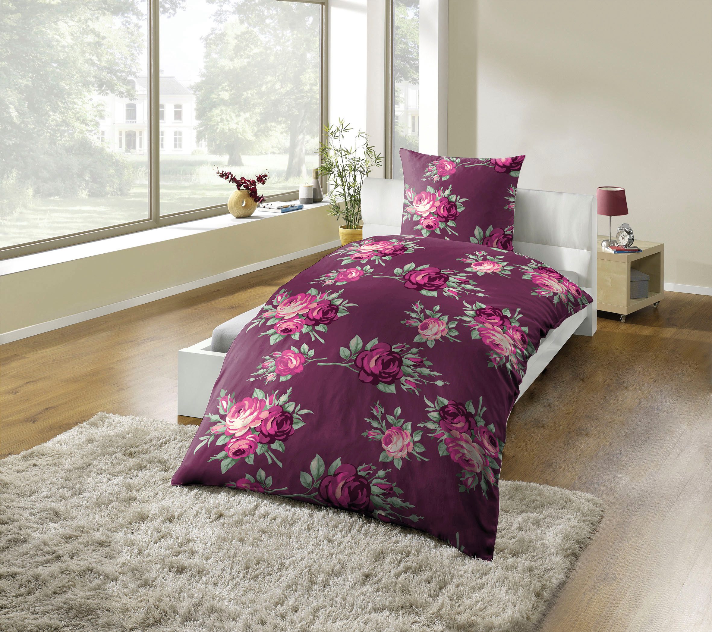 KiNZLER Bettwäsche Polycotton Flanell, Microfaser-Fleece, Polyester, günstig online kaufen