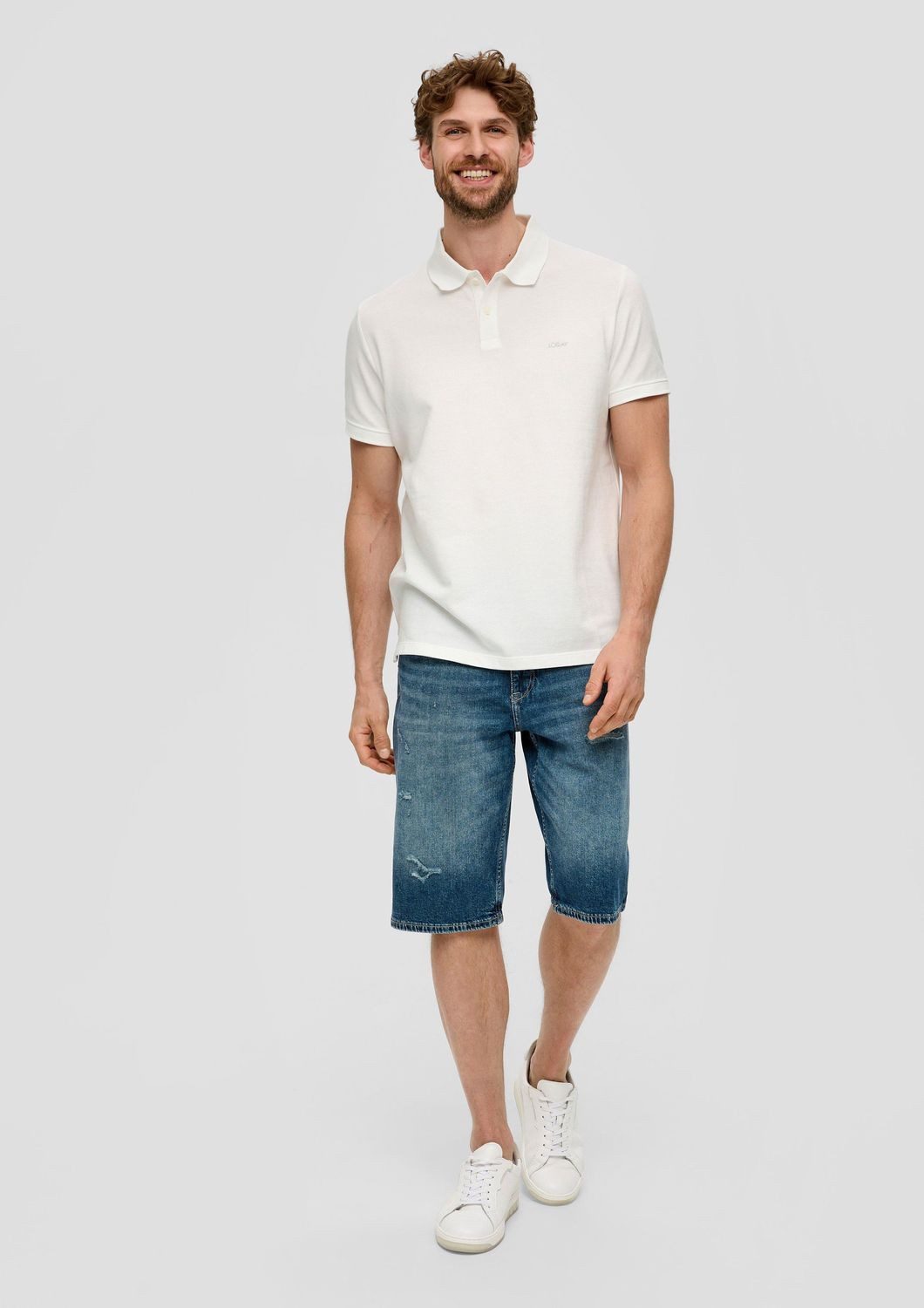 s.Oliver Poloshirt Poloshirt kurzarm, Piqué, Kragen, Knöpfe günstig online kaufen