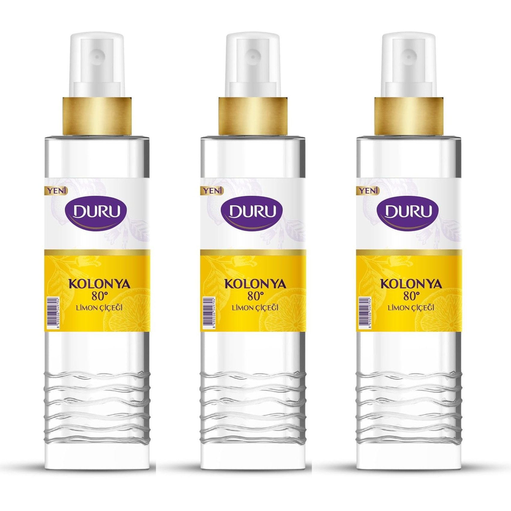 DURU After-Shave Duru Lemon Cologne Spray Aftershave Zitronenduft 3 x 150 ml