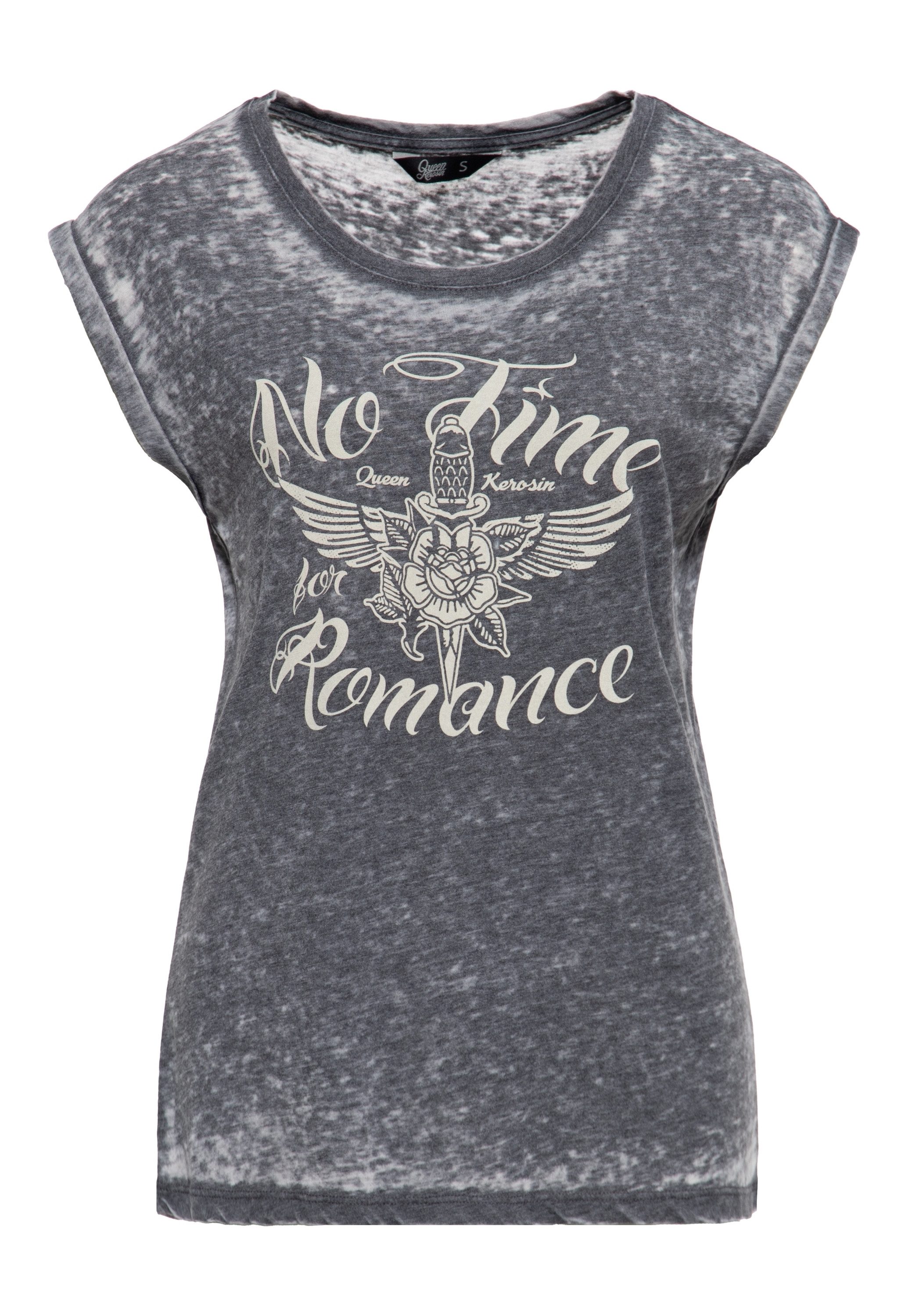 Print-Shirt No Time For Romance