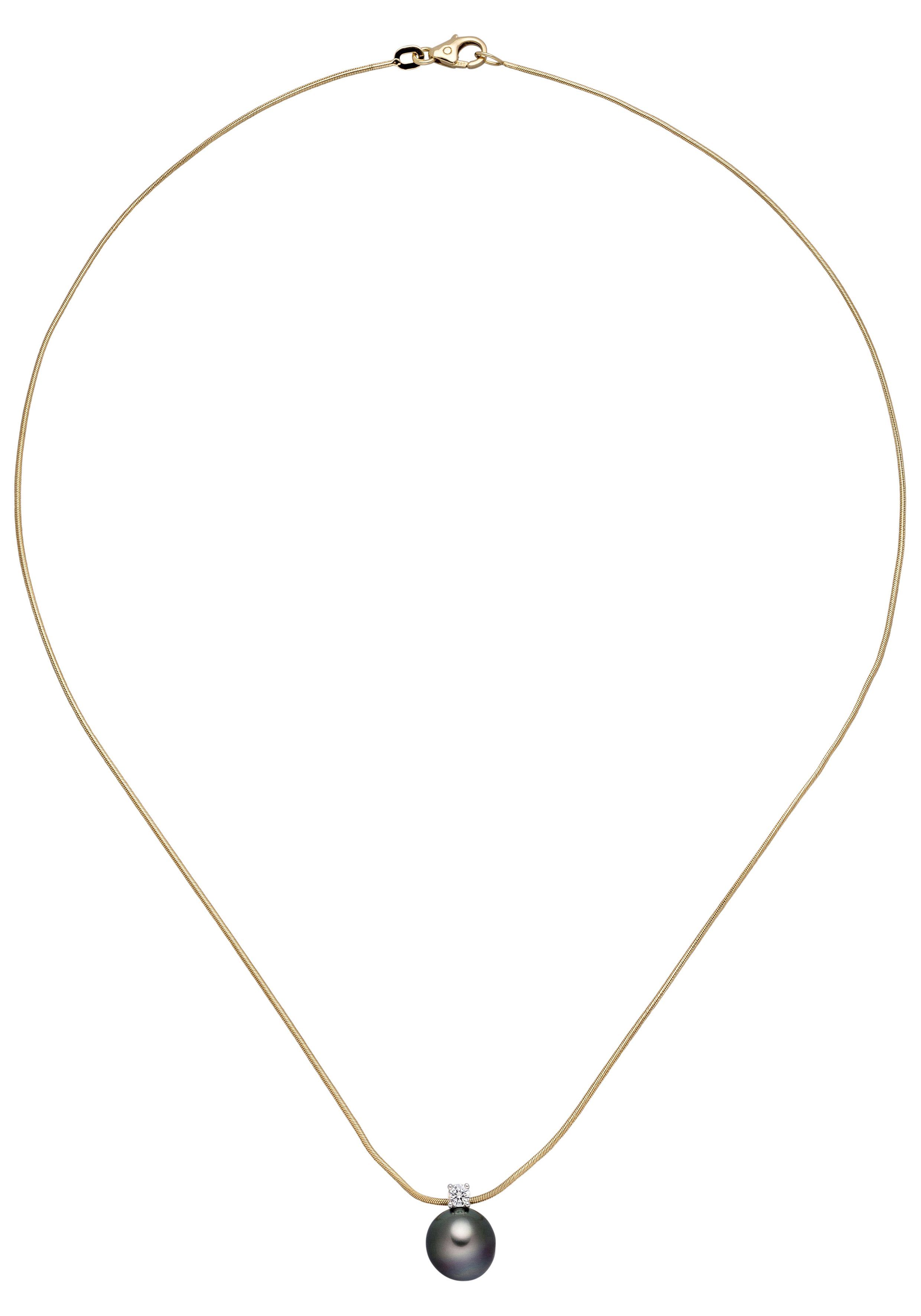 JOBO Kette mit Anhänger, 585 Gold mit T...