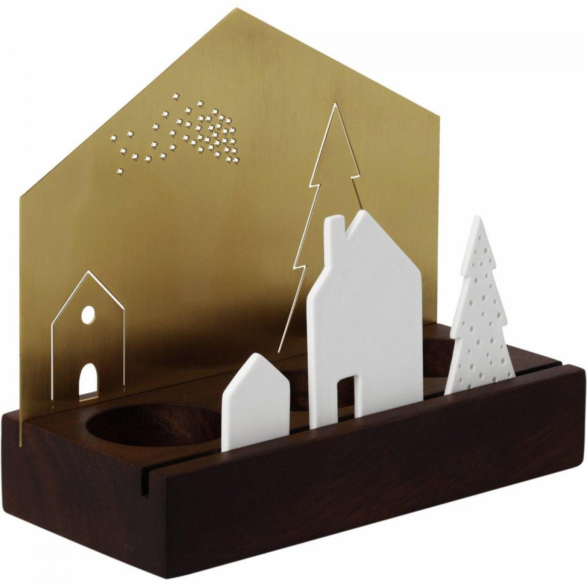 Räder Dekofigur Design Lichtobjekt Dorf (16x7,5x13,9cm)