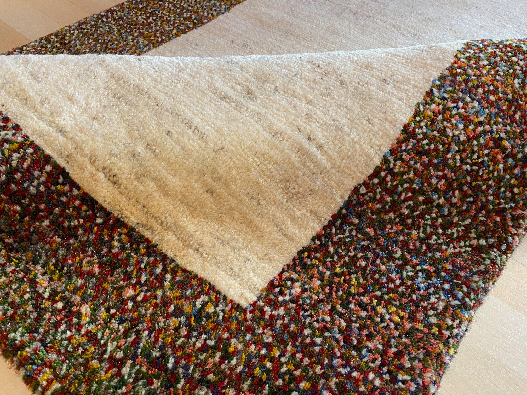 Perserteppich Morgenlandbazar, Handgeknüpft Naturfarben gefärbt Handgesponnen mit Schurwolle, 171x114 Teppich Perser Orientteppich Schurwolle Gabbeh