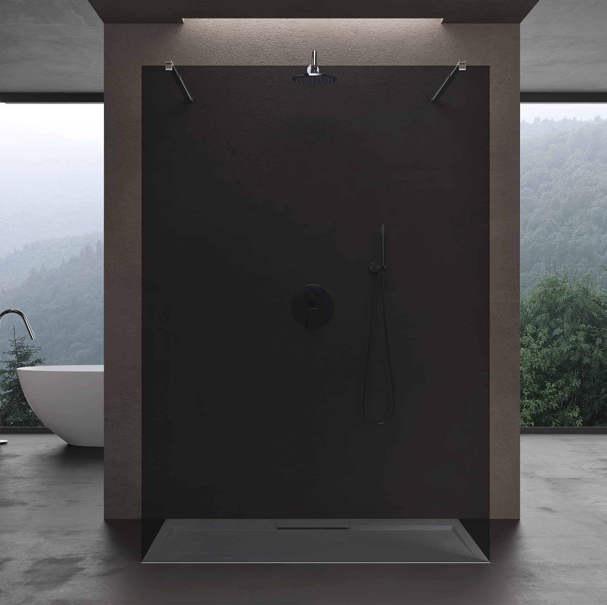 doporro Walk-in-Dusche Duschwand Duschtrennwand Walk-In Dusche günstig online kaufen